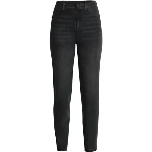 Bequeme Mom Jeans mit Label-Patch , Damen, Größe: W31 L32 - Guess - Modalova