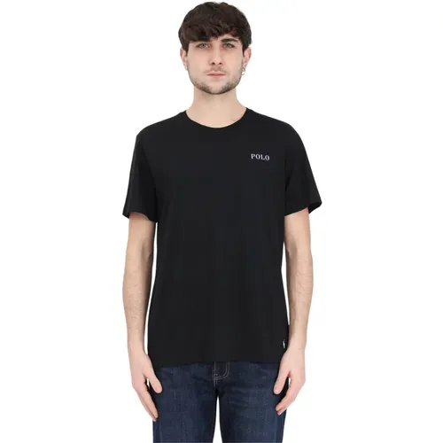Schwarzes Logo T-Shirt für Männer und Frauen , Herren, Größe: S - Ralph Lauren - Modalova