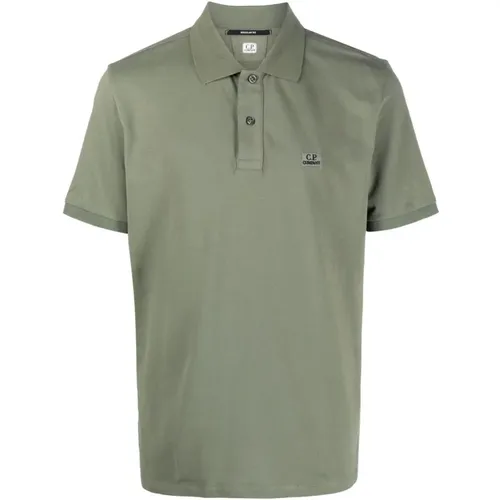 Iconic Logo Patch Polo Shirt , male, Sizes: 2XL - C.P. Company - Modalova