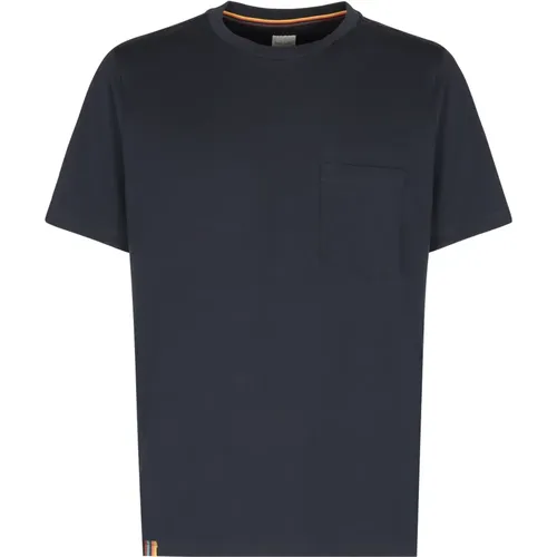 Bio-Baumwoll-Ripp-T-Shirt , Herren, Größe: S - PS By Paul Smith - Modalova