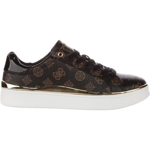 Peony Trainers in Chocobrown Women , female, Sizes: 3 UK, 4 UK, 7 UK, 6 UK, 5 UK - Guess - Modalova