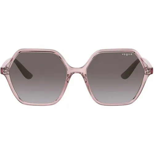 Grey Shaded Sunglasses , female, Sizes: 55 MM - Vogue - Modalova