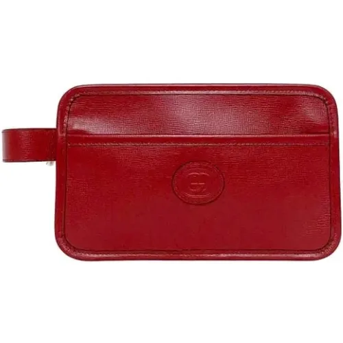Gebrauchte Rote Gucci Clutch aus Leder - Gucci Vintage - Modalova