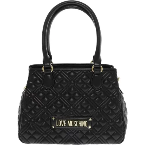 Quilted Handbag in , female, Sizes: ONE SIZE - Love Moschino - Modalova