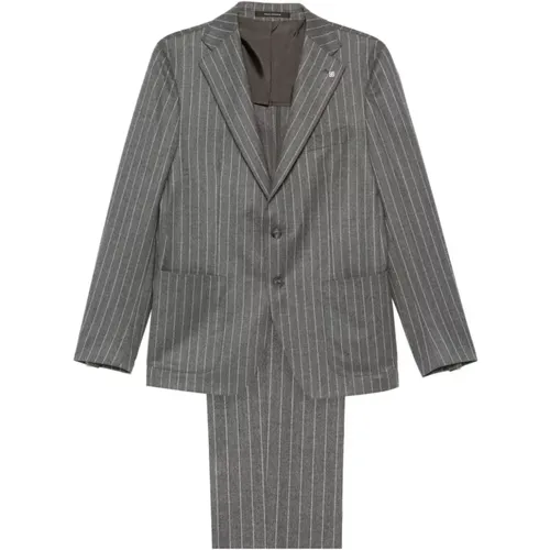 Dresses Grey , male, Sizes: XL, M, L - Tagliatore - Modalova