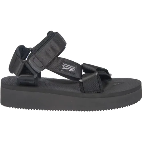 Crossed Band Flat Sandals , female, Sizes: 5 UK, 4 UK, 2 UK - Suicoke - Modalova