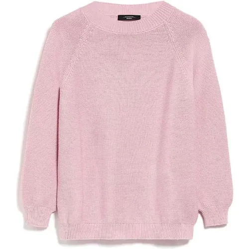 Cotton Sweater in , female, Sizes: XS, M, XL - Max Mara Weekend - Modalova