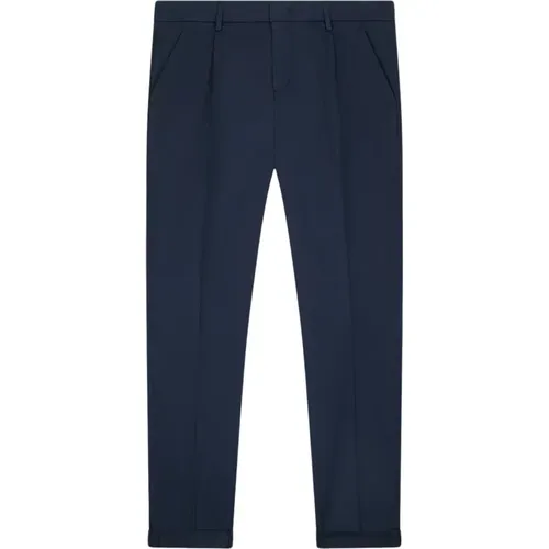 Pleated Chino Trousers , male, Sizes: W36, W31, W30, W32, W40, W35, W38, W34 - Dondup - Modalova