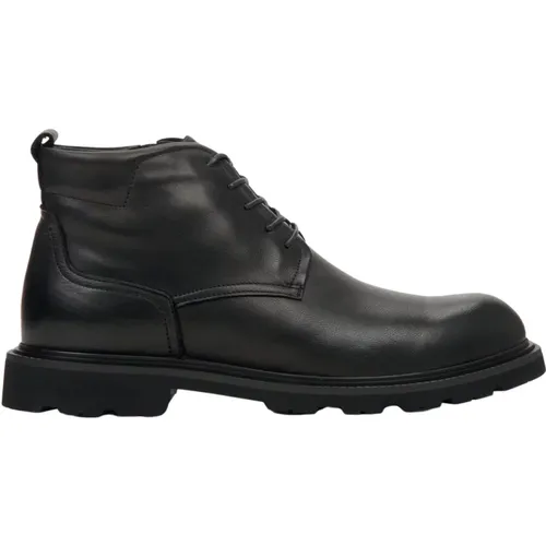 Herren Schwarze Schnürstiefel für den Winter Er00112195 , Herren, Größe: 40 EU - Estro - Modalova