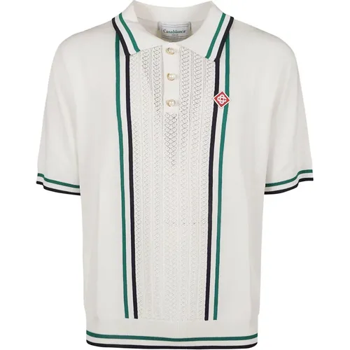 Sporty Tennis Polo Shirt , male, Sizes: L, XL - Casablanca - Modalova
