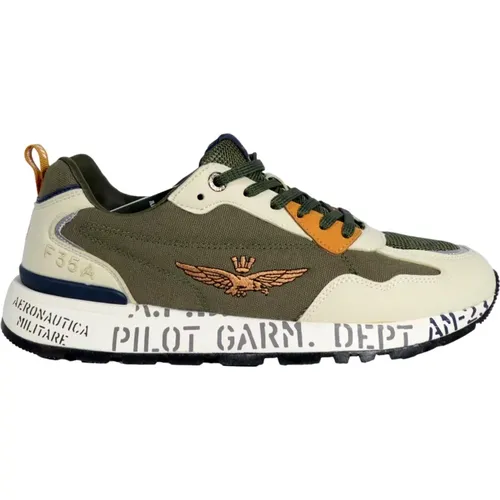 Grüne Laufschuhe Sc276 Iguana , Herren, Größe: 41 EU - aeronautica militare - Modalova