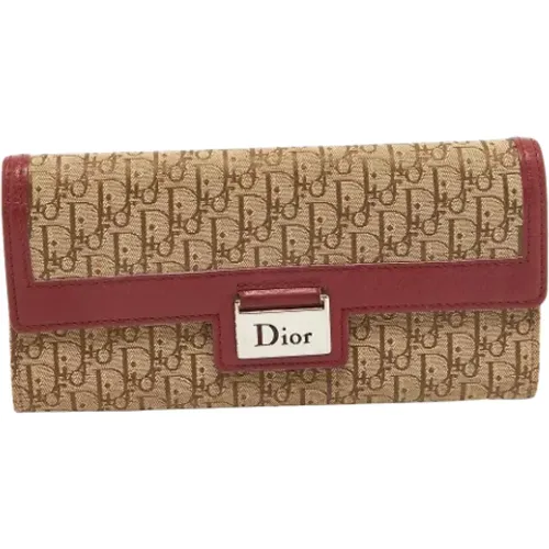 Pre-owned Canvas wallets , female, Sizes: ONE SIZE - Dior Vintage - Modalova