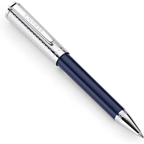 Olympia Ballpoint Pen Silver/ , unisex, Sizes: ONE SIZE - Versace - Modalova