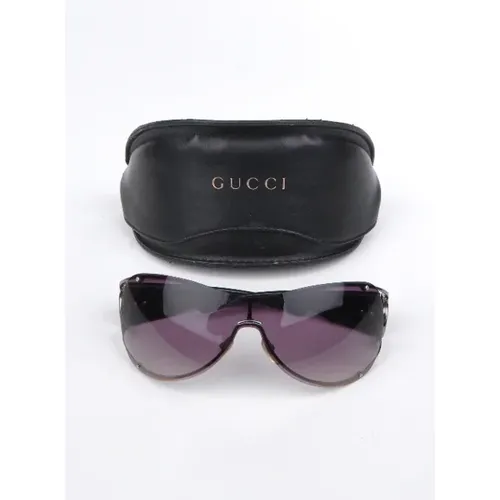 Braune Acetat Sonnenbrille, Guter Zustand - Gucci Vintage - Modalova