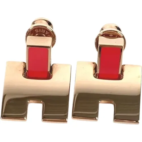 Pre-owned Fabric earrings , female, Sizes: ONE SIZE - Hermès Vintage - Modalova