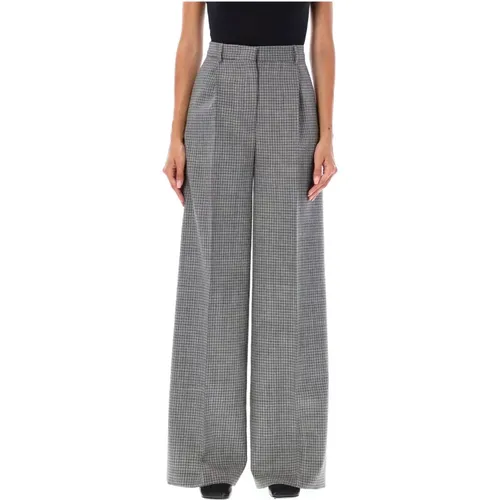 Womens Clothing Trousers Grey Aw23 , female, Sizes: 2XS, XS, S - Msgm - Modalova