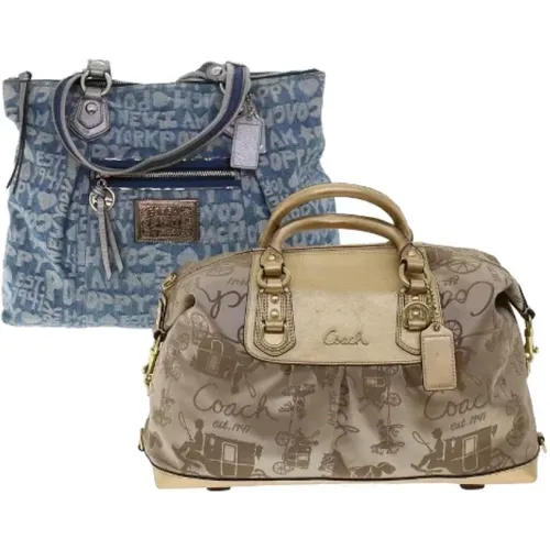 Pre-owned Cotton shoulder-bags , ONE SIZE - Blue - Modalova