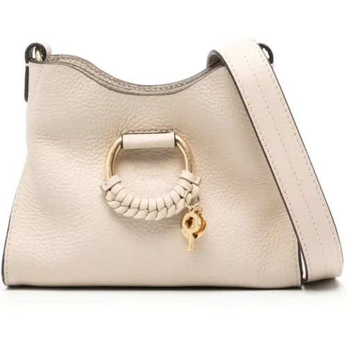 Pebbled Texture Bag with Ring Hardware , female, Sizes: ONE SIZE - See by Chloé - Modalova
