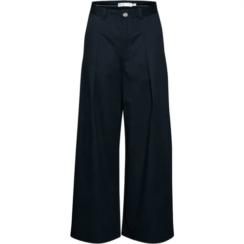 Weite Hose Marineblau , Damen, Größe: L - InWear - Modalova