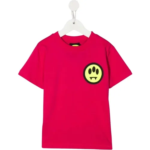 Smiley Print Crewneck T-shirt - Barrow - Modalova