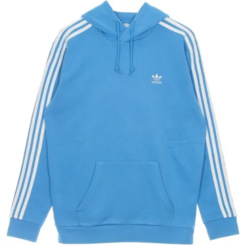 Streifen Hoody Langarm Sweatshirt , Herren, Größe: S - Adidas - Modalova