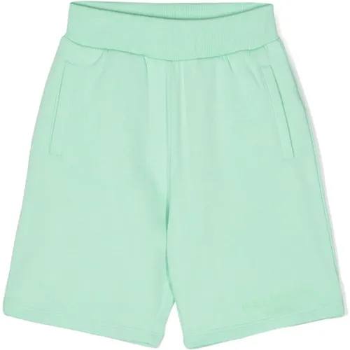 Grüne Baumwoll-Bermuda-Shorts - Balmain - Modalova