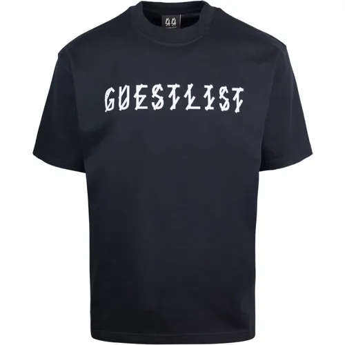 Guest List Print T-shirts and Polos , male, Sizes: XL - 44 Label Group - Modalova