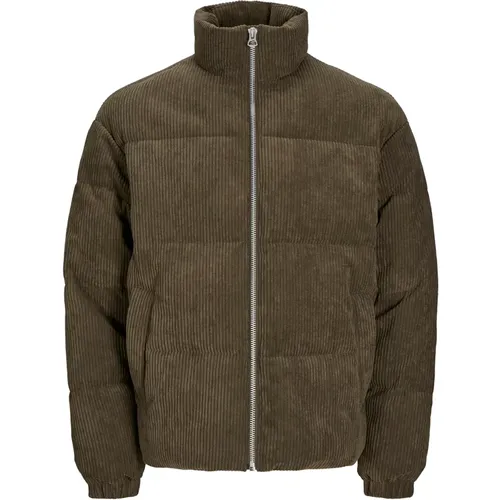 Cord-Pufferjacke , Herren, Größe: XL - jack & jones - Modalova