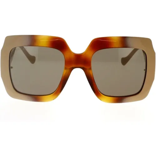 Chain Sunglasses with Gg1022S 003 , female, Sizes: 54 MM - Gucci - Modalova