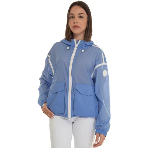 Windproof Hooded Jacket with Drawstring Waist , female, Sizes: S, M, L, XS, XL - Woolrich - Modalova