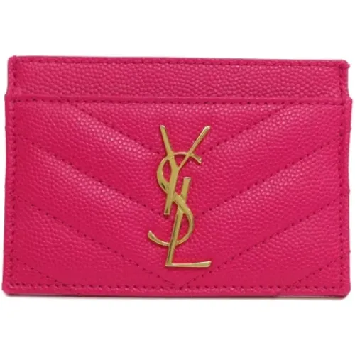 Pre-owned Leather wallets , female, Sizes: ONE SIZE - Yves Saint Laurent Vintage - Modalova