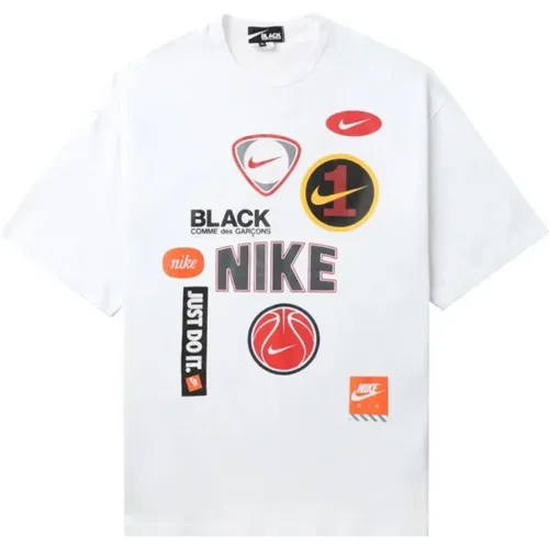 Nike X CDG T-Shirt Stilvoll Erhöhen , Herren, Größe: M - Comme des Garçons - Modalova