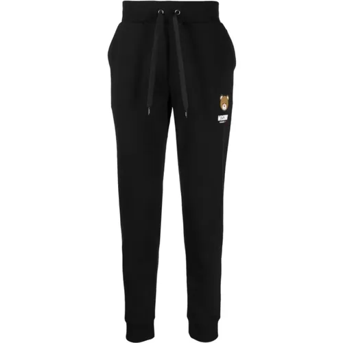 Logo Patch Teddy Bear Trousers , male, Sizes: L - Moschino - Modalova