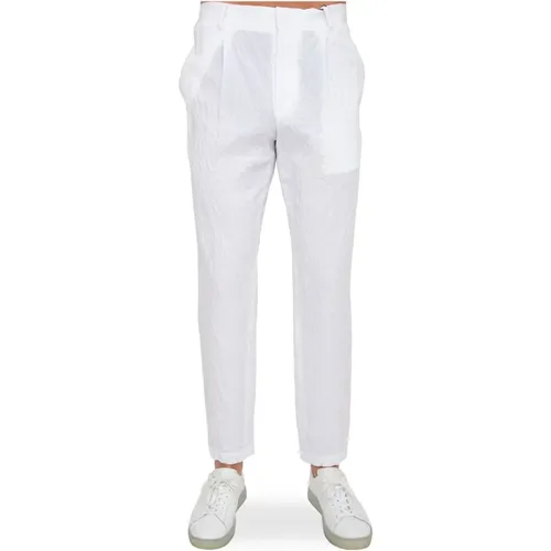 Moderne weiße Chinos , Herren, Größe: L - Emporio Armani - Modalova