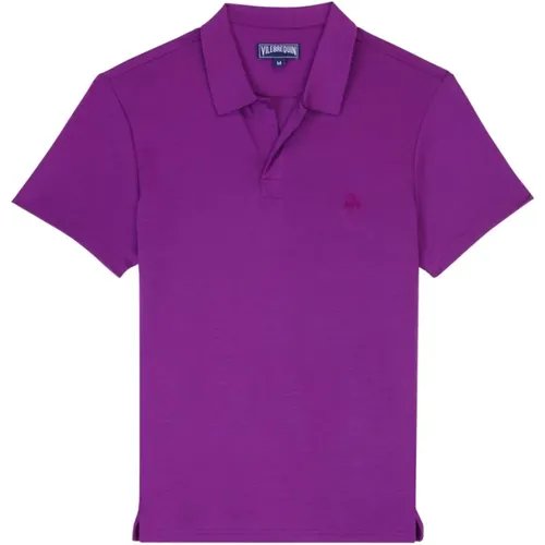 Herren Tencel Polo Shirt - Vilebrequin - Modalova