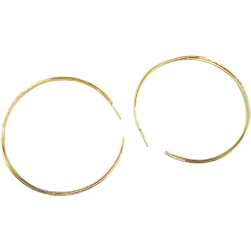 Pre-owned Gold earrings , female, Sizes: ONE SIZE - Cartier Vintage - Modalova