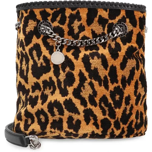 Leopardenmuster Eimer Tasche mit Kette - Stella Mccartney - Modalova