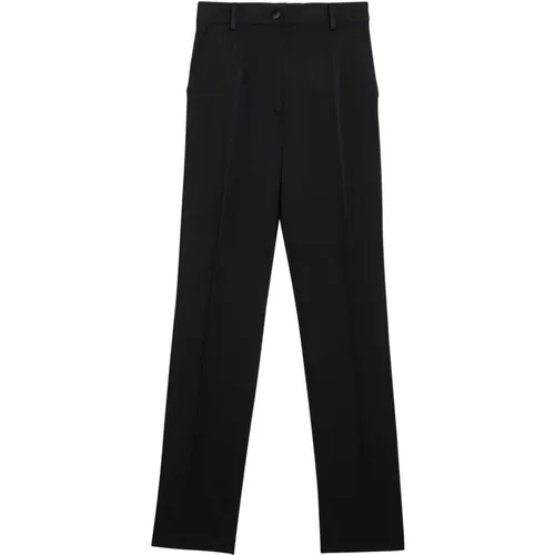 Regular Fit Runde Hose , Damen, Größe: M - Dolce & Gabbana - Modalova