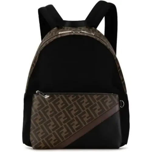 Pre-owned Canvas backpacks , male, Sizes: ONE SIZE - Fendi Vintage - Modalova