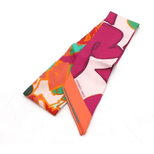 Pre-owned Canvas scarves , female, Sizes: ONE SIZE - Hermès Vintage - Modalova