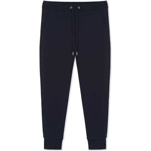 Cuffed Cotton Joggers Size: L, colour: Navy , male, Sizes: XL, L - Moncler - Modalova