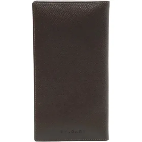 Pre-owned Leather wallets , male, Sizes: ONE SIZE - Bvlgari Vintage - Modalova