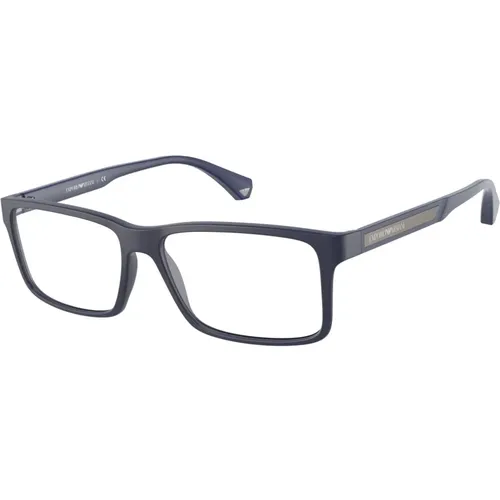 Eyewear Frames EA 3038 Sunglasses,Schwarze Gummi Brillengestelle EA 3038 - Emporio Armani - Modalova