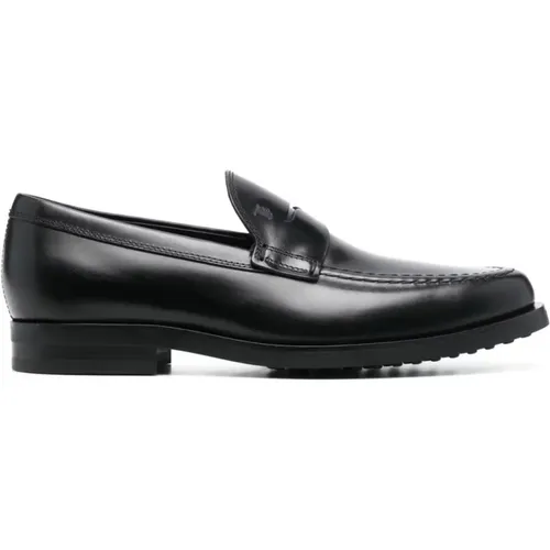 Flat Leather Shoes , male, Sizes: 10 UK, 7 1/2 UK - TOD'S - Modalova