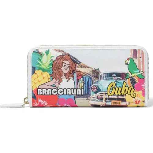 Postcard Wallet , female, Sizes: ONE SIZE - Braccialini - Modalova