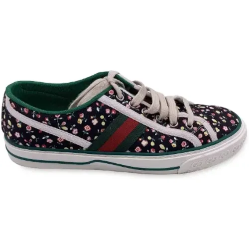 Pre-owned Canvas sneakers , female, Sizes: 7 1/2 UK - Gucci Vintage - Modalova