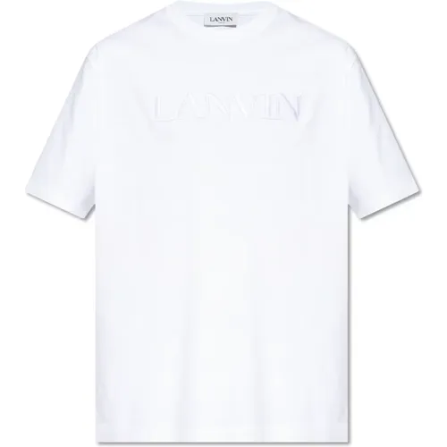 T-Shirt mit Logo , Herren, Größe: M - Lanvin - Modalova
