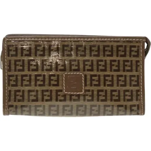 Pre-owned Canvas clutches , female, Sizes: ONE SIZE - Fendi Vintage - Modalova