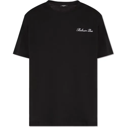 Oversize T-shirt , male, Sizes: 2XS, XS, L, M, S - Balmain - Modalova