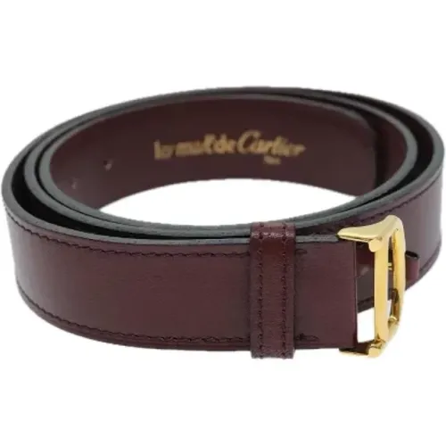 Pre-owned Leather belts , female, Sizes: ONE SIZE - Cartier Vintage - Modalova